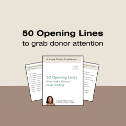 50 Opening Lines to Capture Your Donor's Attention